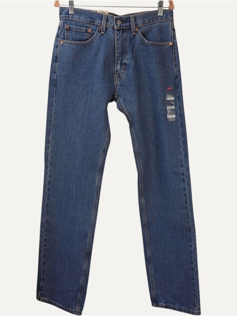 Levi's 505 Regular Men's Jeans 32x36 Medium Wash Straight Leg NWT